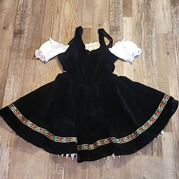 Black Velvet Octoberfest Beer Maid Bartender Costume Women's Size Small - Picture 7 of 9